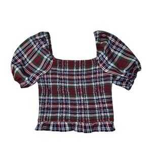 American Eagle Outfitters Multicolor Plaid Top